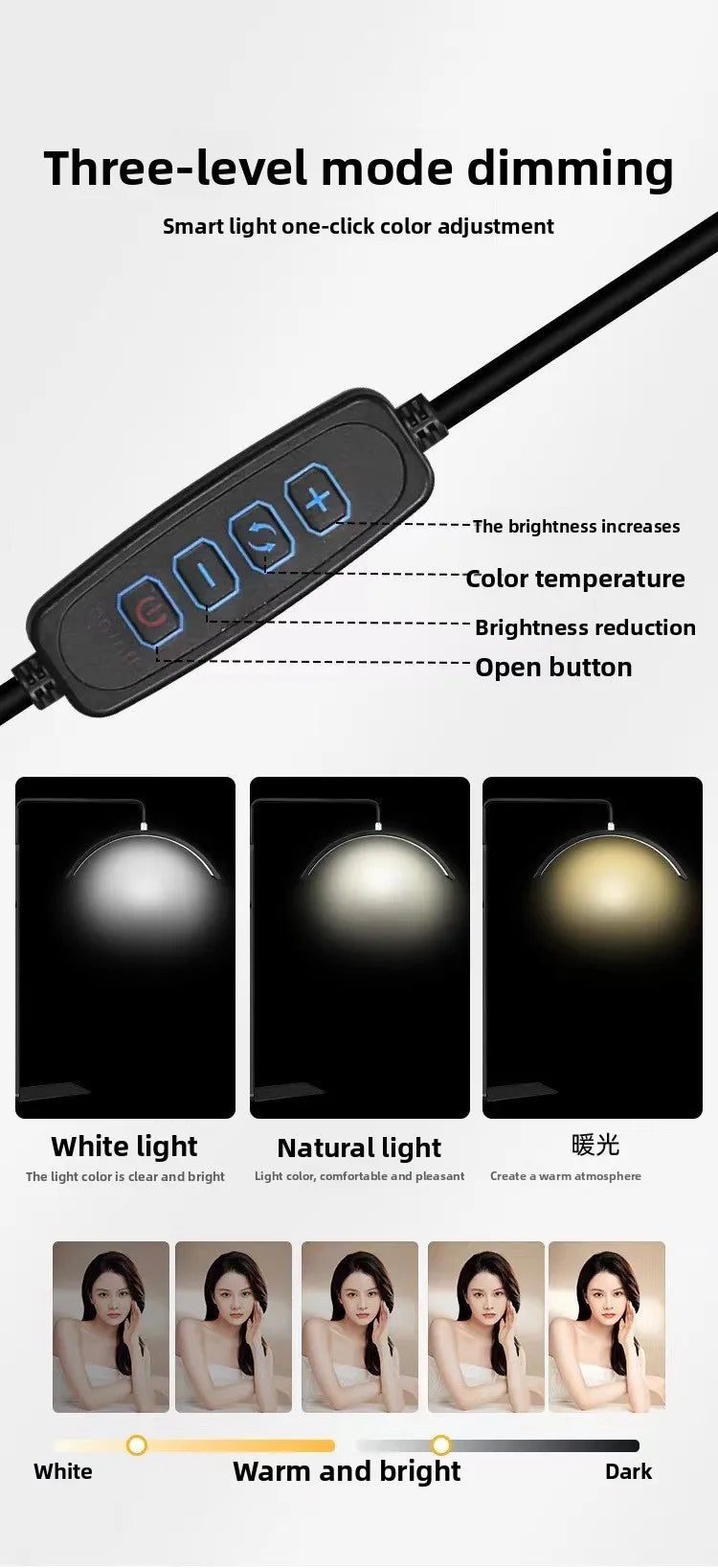 Lampe demi-lune de 24 pouces