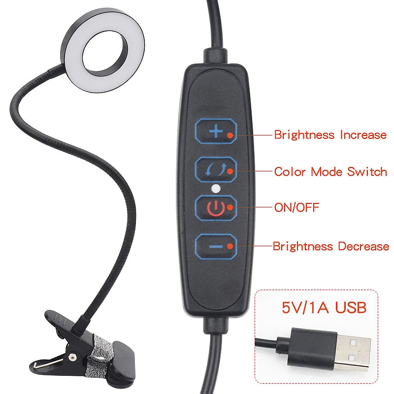 Lampe à cils lumière LED froide chaude bicolore lumière spéciale Salon de beauté