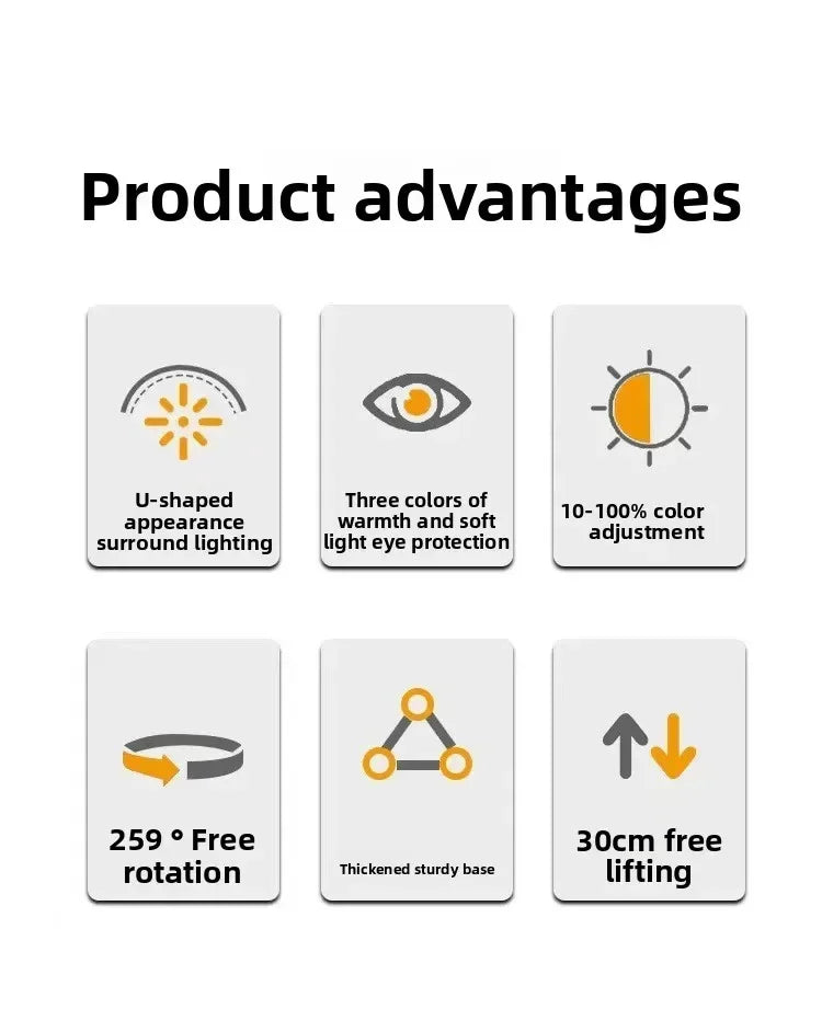 Lampe demi-lune de 24 pouces