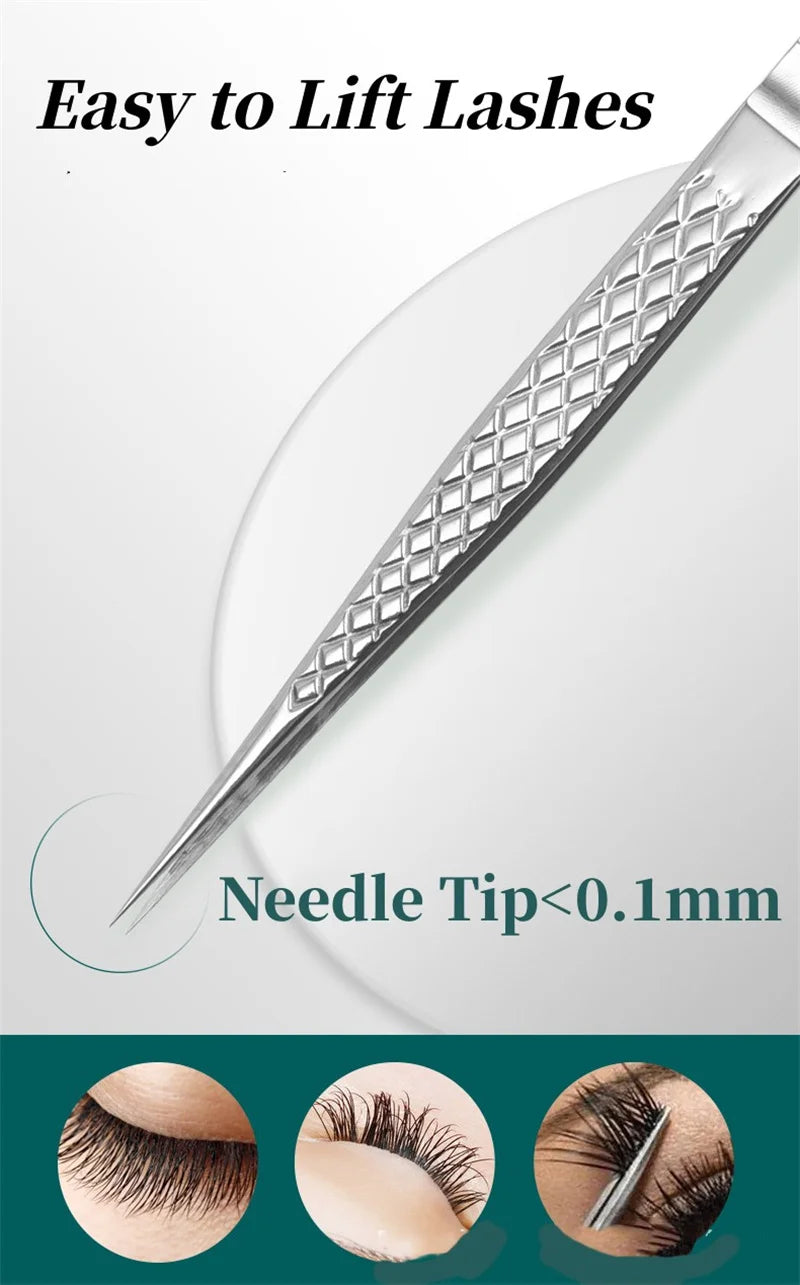 Pinces pour extensions de cils, pince à épiler de précision